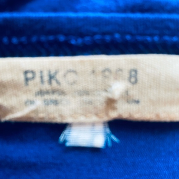 Women’s Medium Tunic Piko Dark Blue Soft Stretch Oversized 3/4 Sleeves - Picture 9 of 11